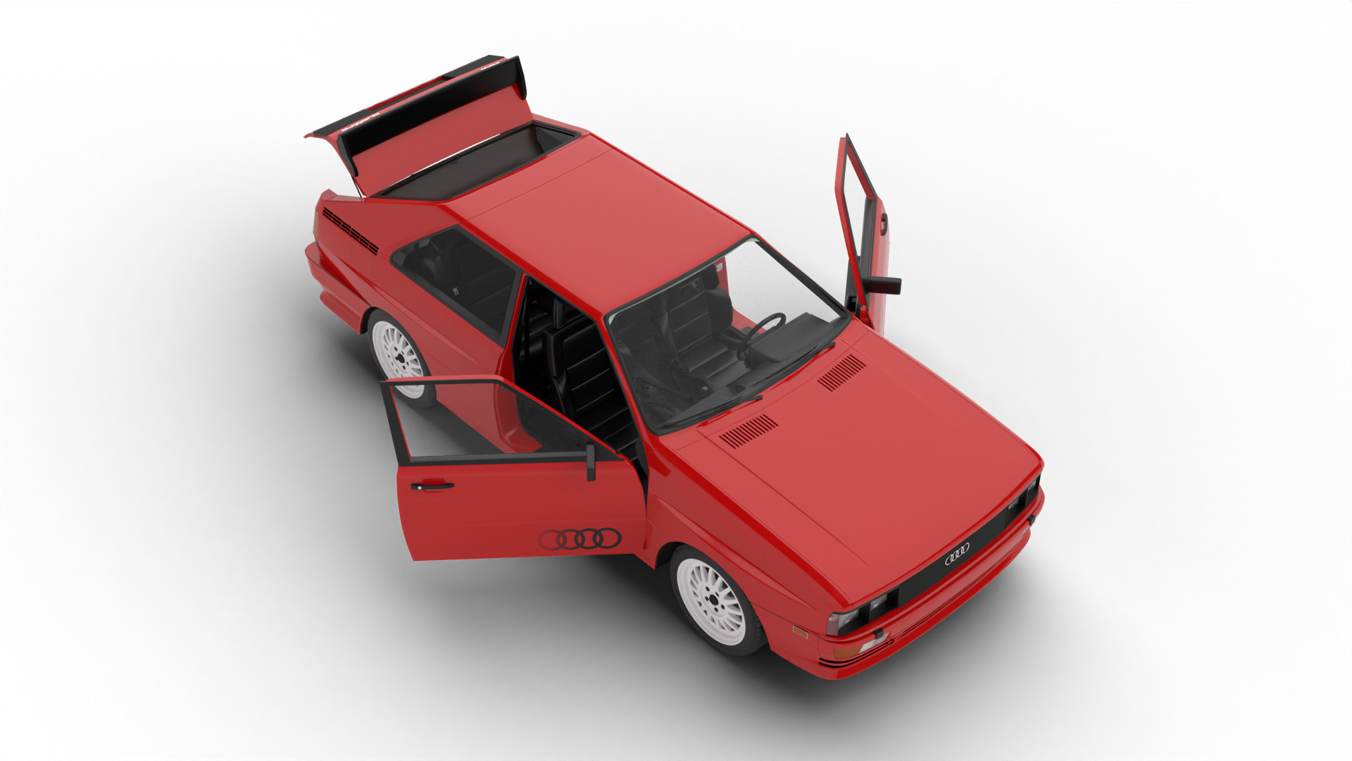 Audi Quattro UR 1980 HQ 3d model 3D model_1