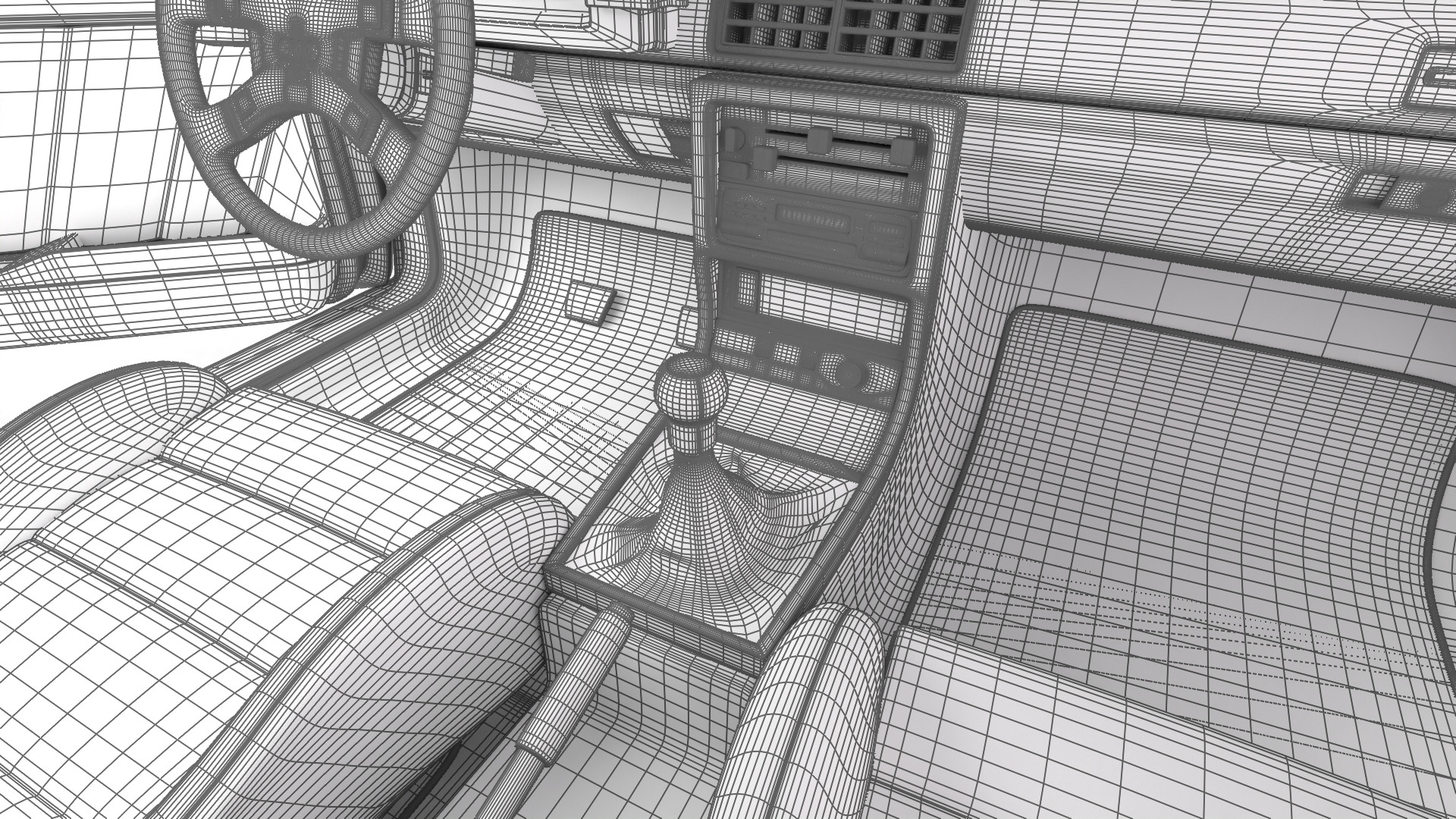 Audi Quattro UR 1980 HQ 3d model 3D model_45