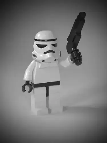 Lego Stormtrooper with Blaster - Star Wars