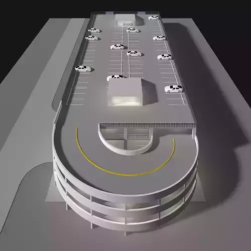Parking garage building 25-21 3D model
