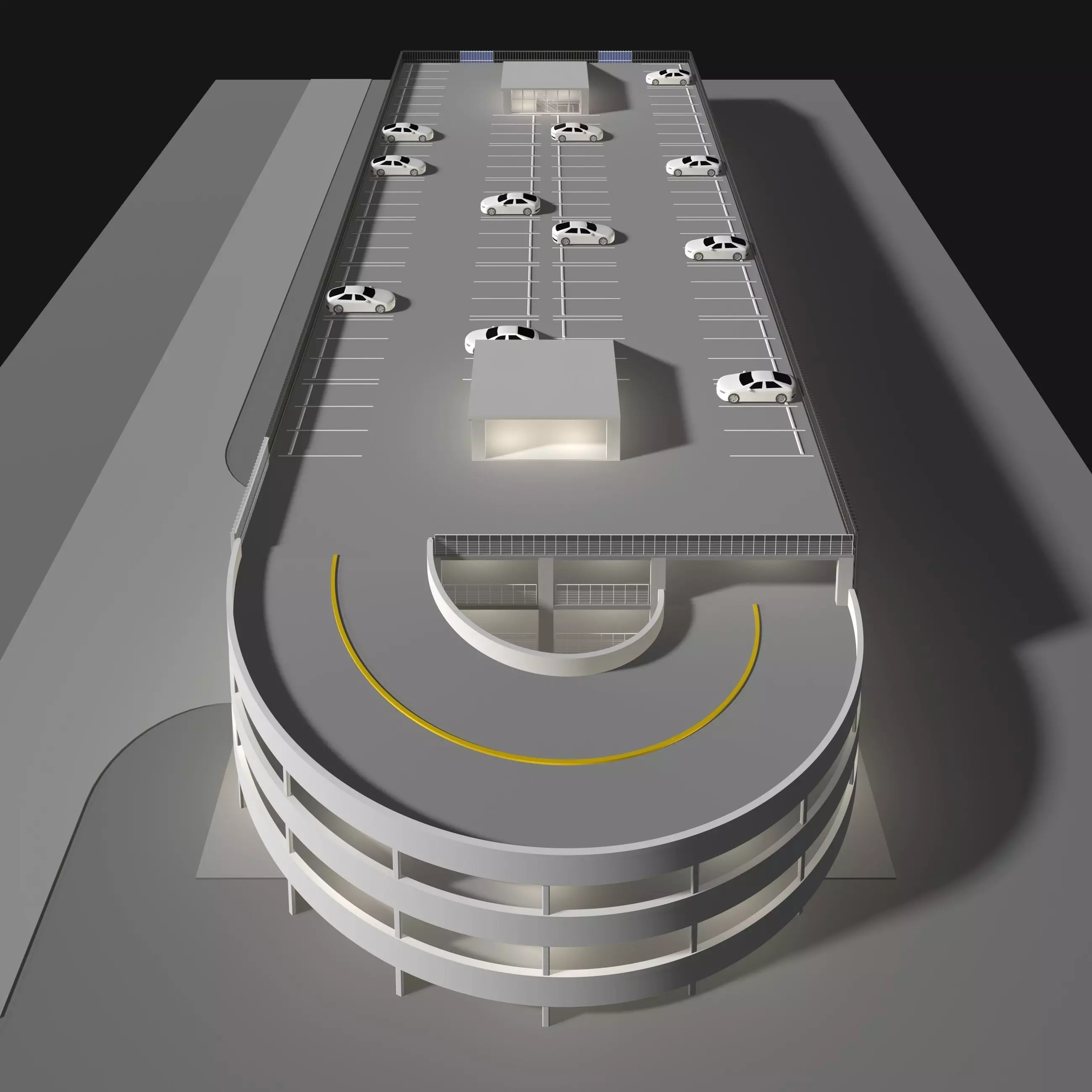 Parking garage building 25-21 3D model