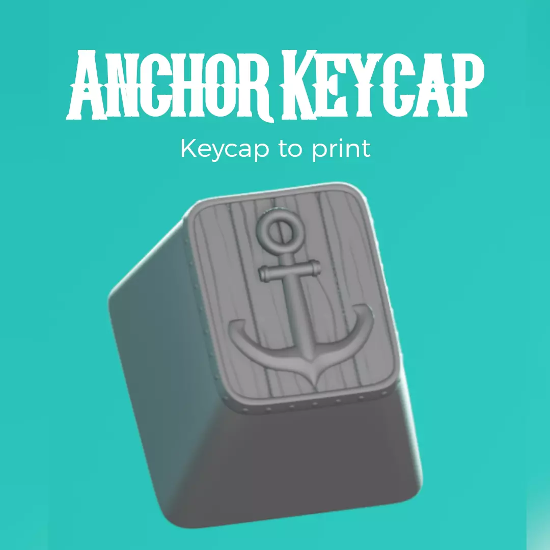 Anchor - keycap to print Free 3D print model