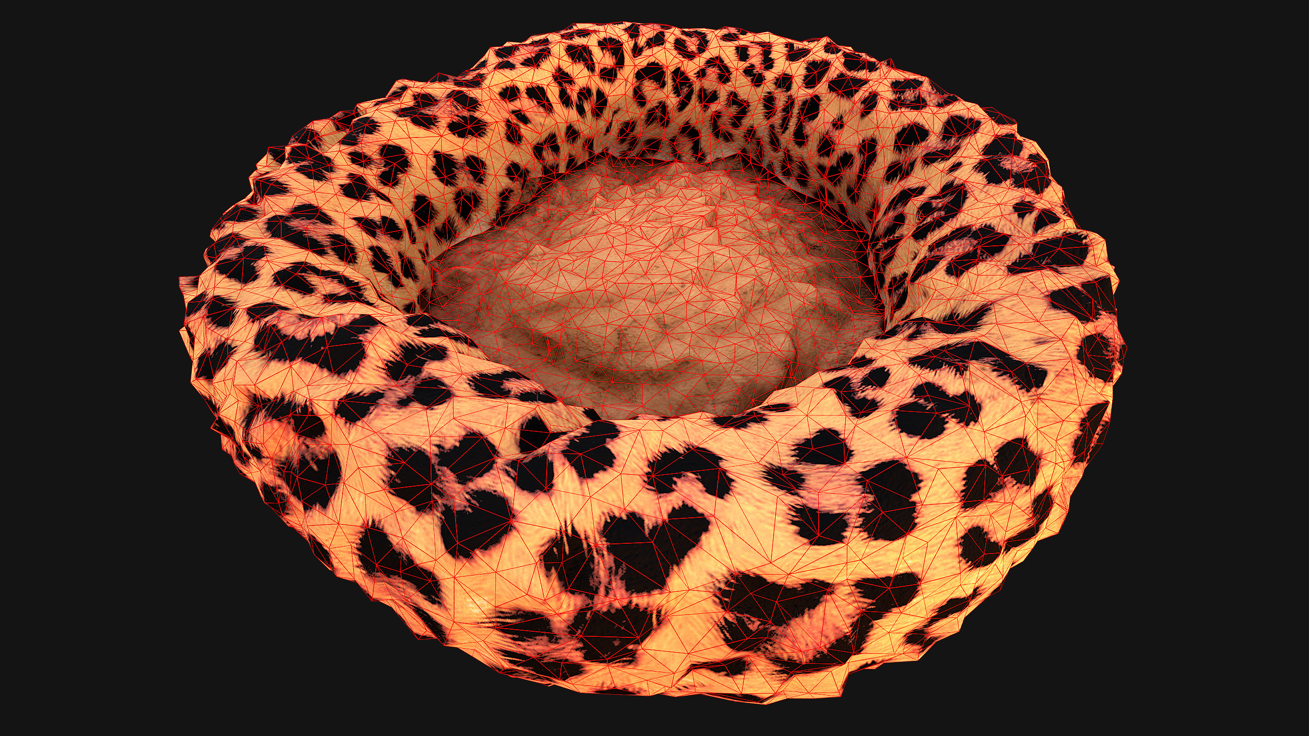 Bed for Animals Dog Cat Rodent Hamster Sofa Pet Pack Low-poly 3D model_40