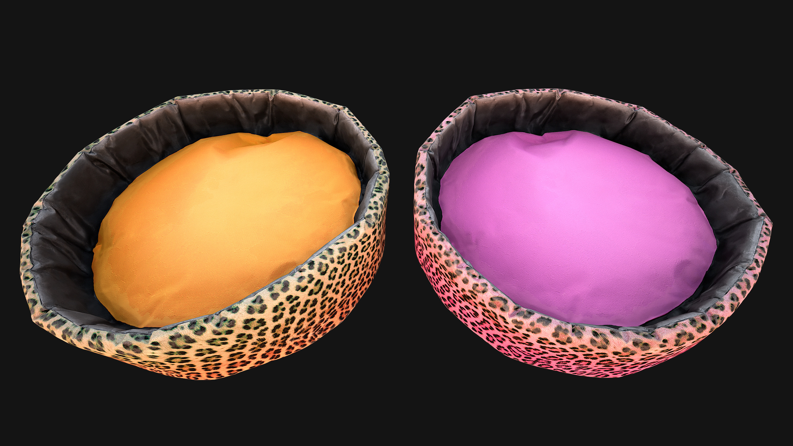 Bed for Animals Dog Cat Rodent Hamster Sofa Pet Pack Low-poly 3D model_21