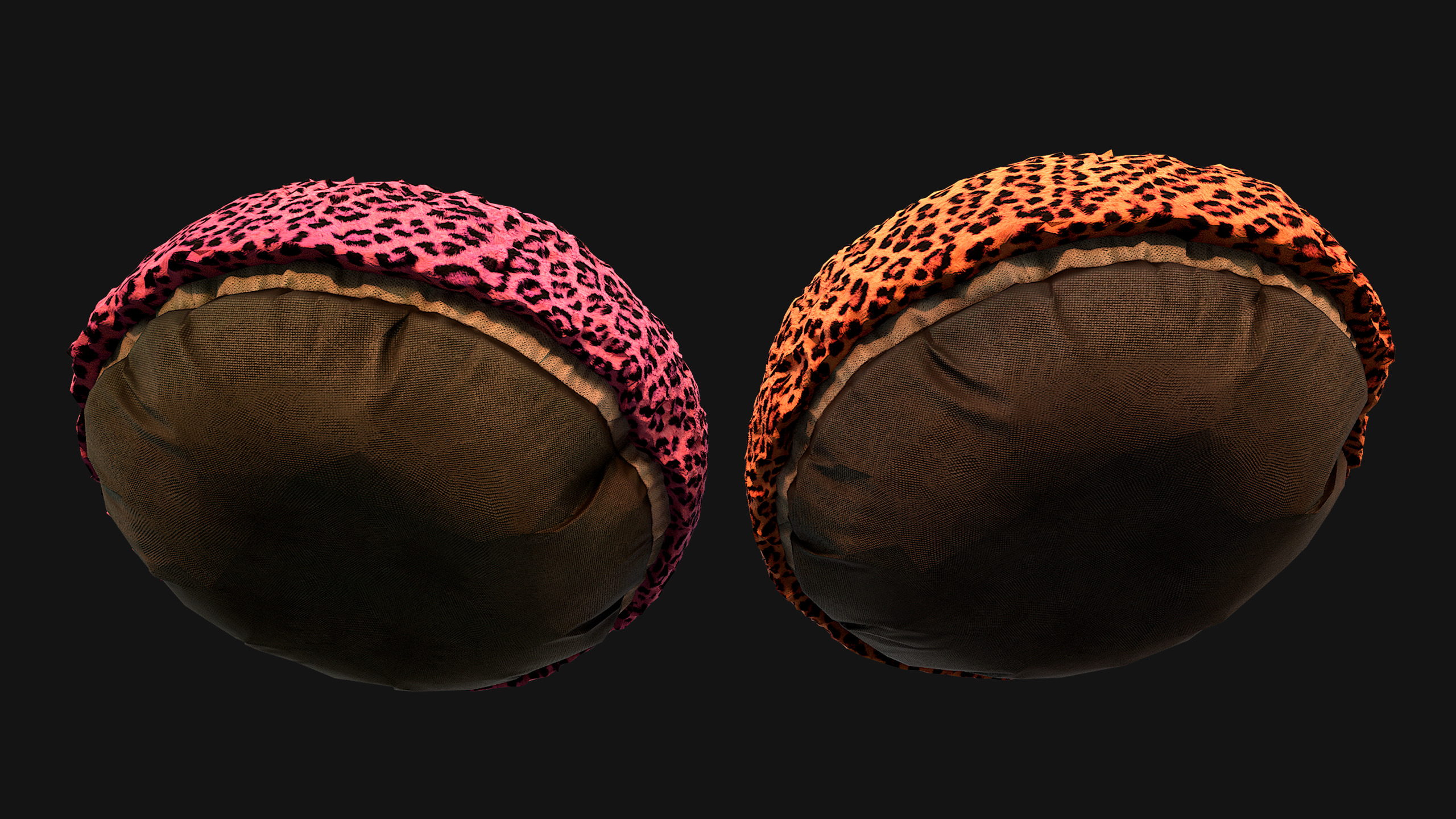 Bed for Animals Dog Cat Rodent Hamster Sofa Pet Pack Low-poly 3D model_33