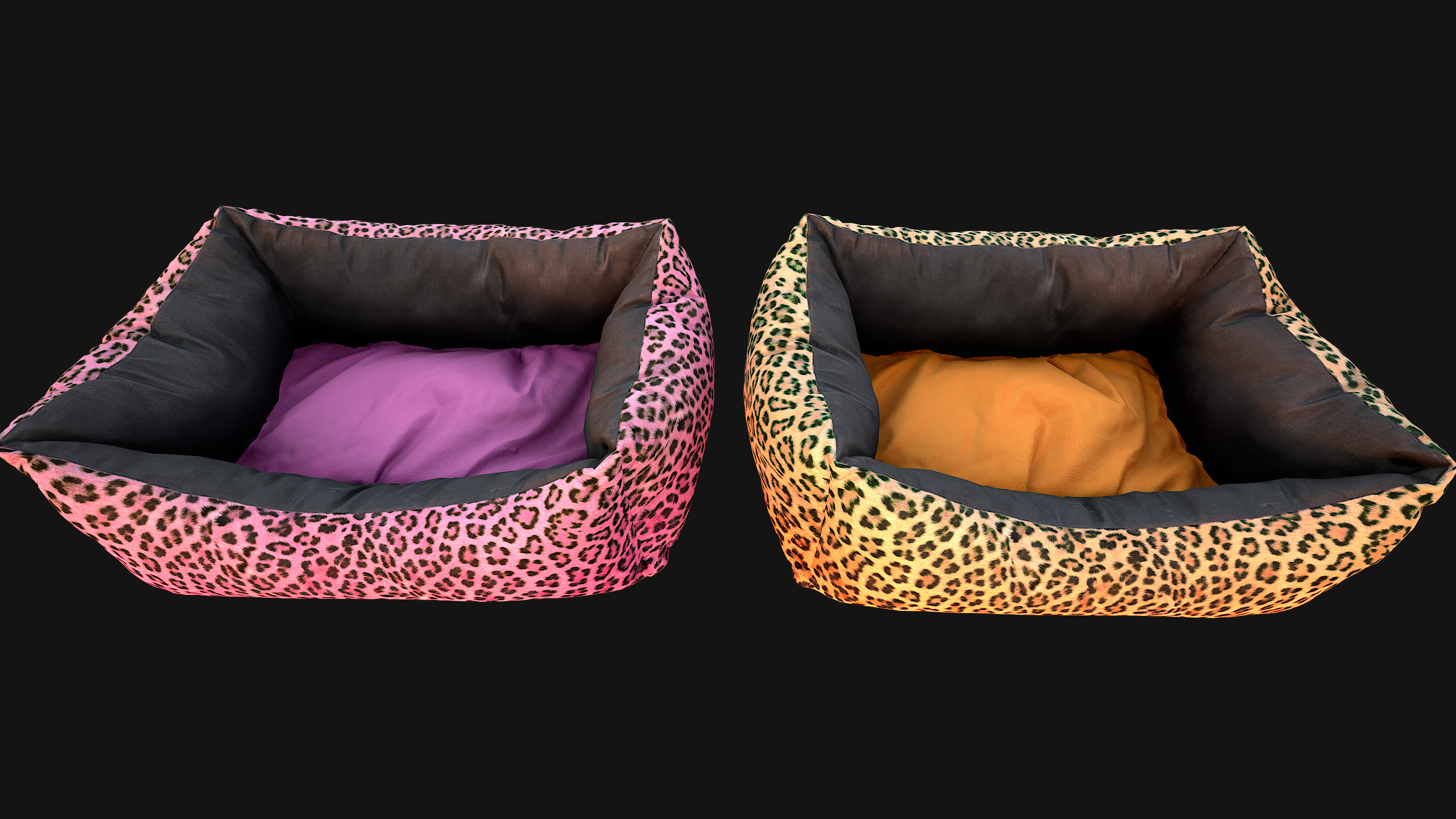 Bed for Animals Dog Cat Rodent Hamster Sofa Pet Pack Low-poly 3D model_28