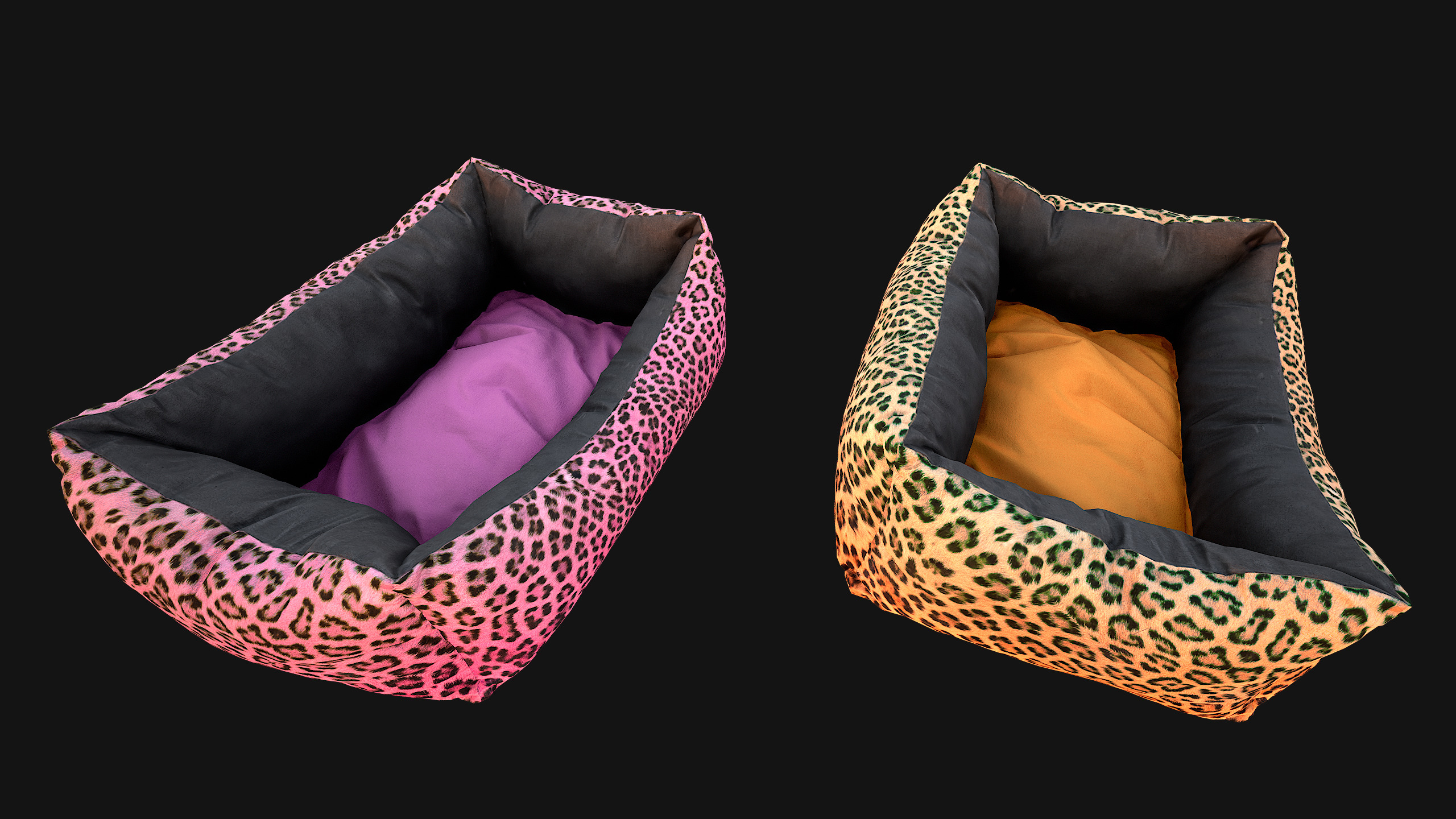Bed for Animals Dog Cat Rodent Hamster Sofa Pet Pack Low-poly 3D model_29