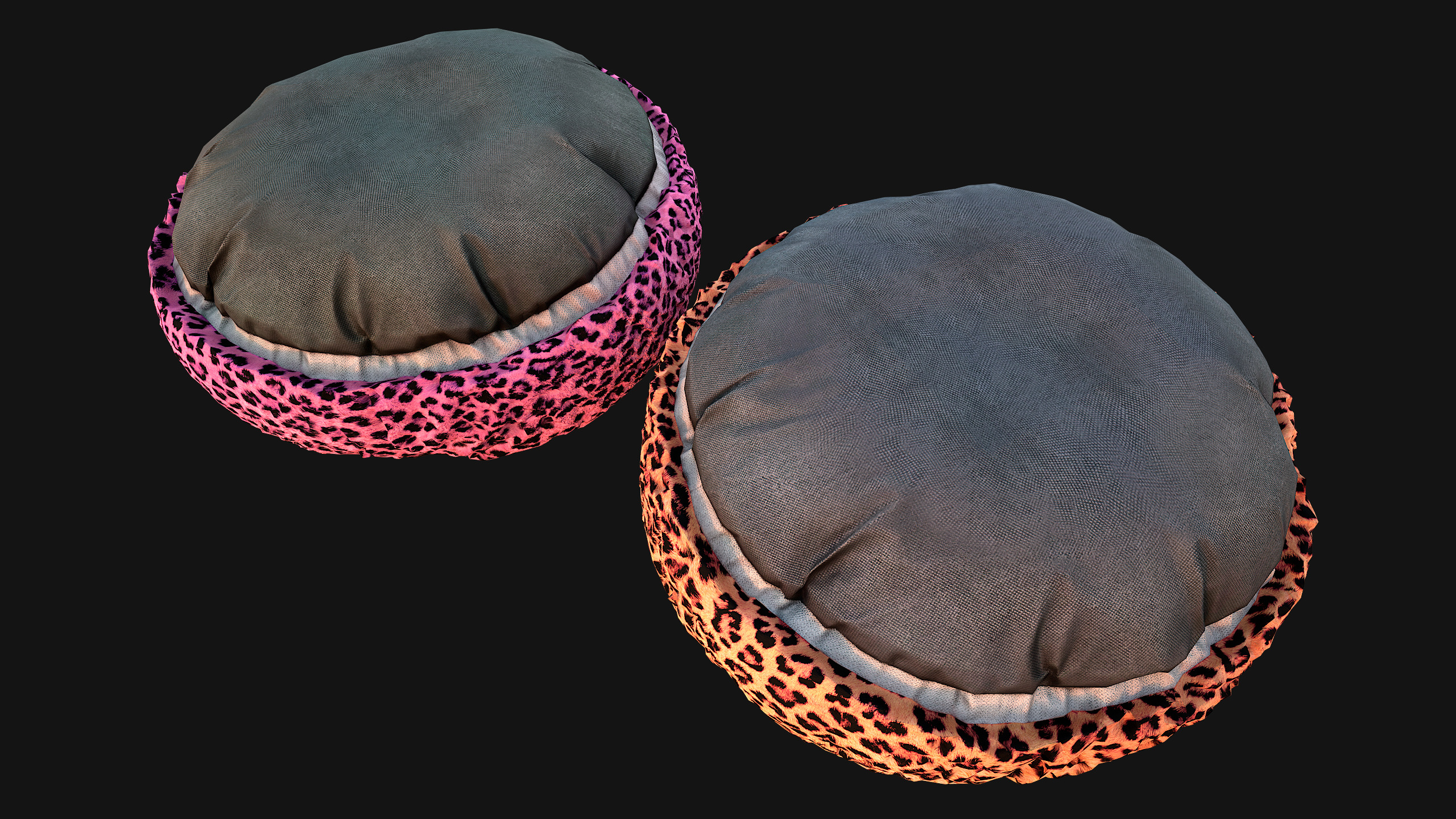 Bed for Animals Dog Cat Rodent Hamster Sofa Pet Pack Low-poly 3D model_34