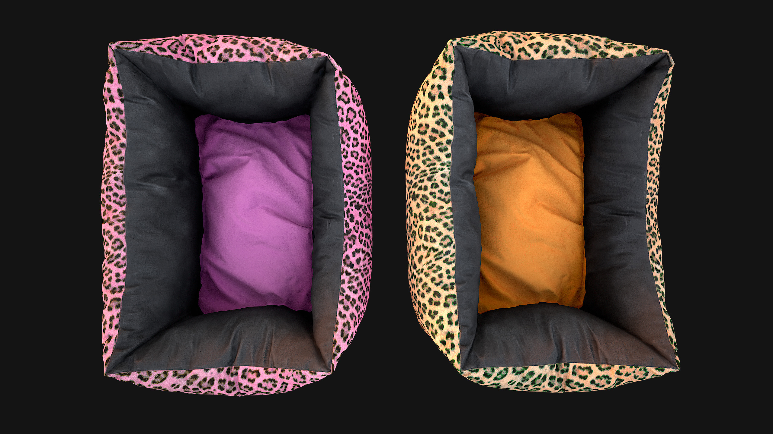 Bed for Animals Dog Cat Rodent Hamster Sofa Pet Pack Low-poly 3D model_30