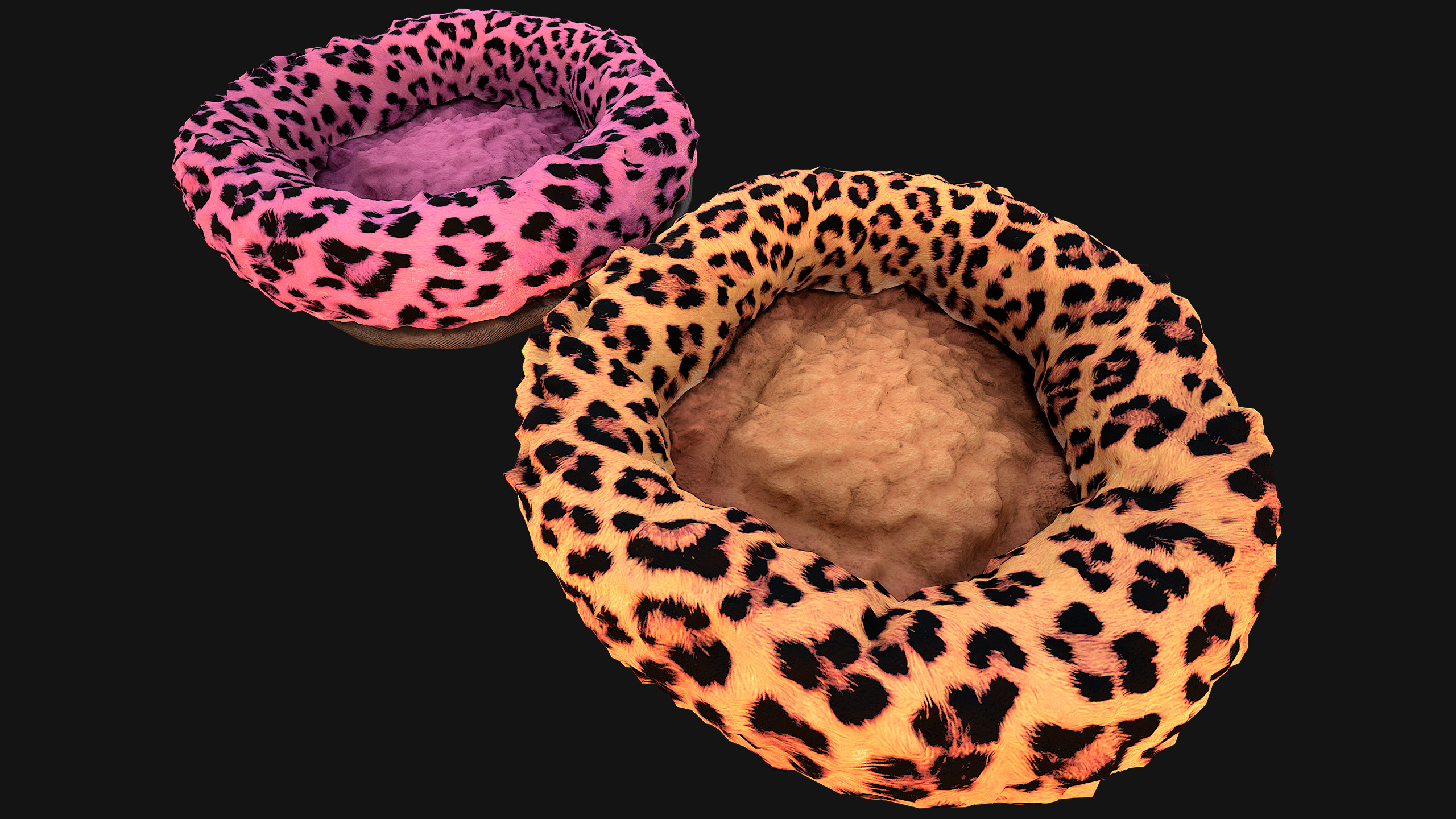 Bed for Animals Dog Cat Rodent Hamster Sofa Pet Pack Low-poly 3D model_11