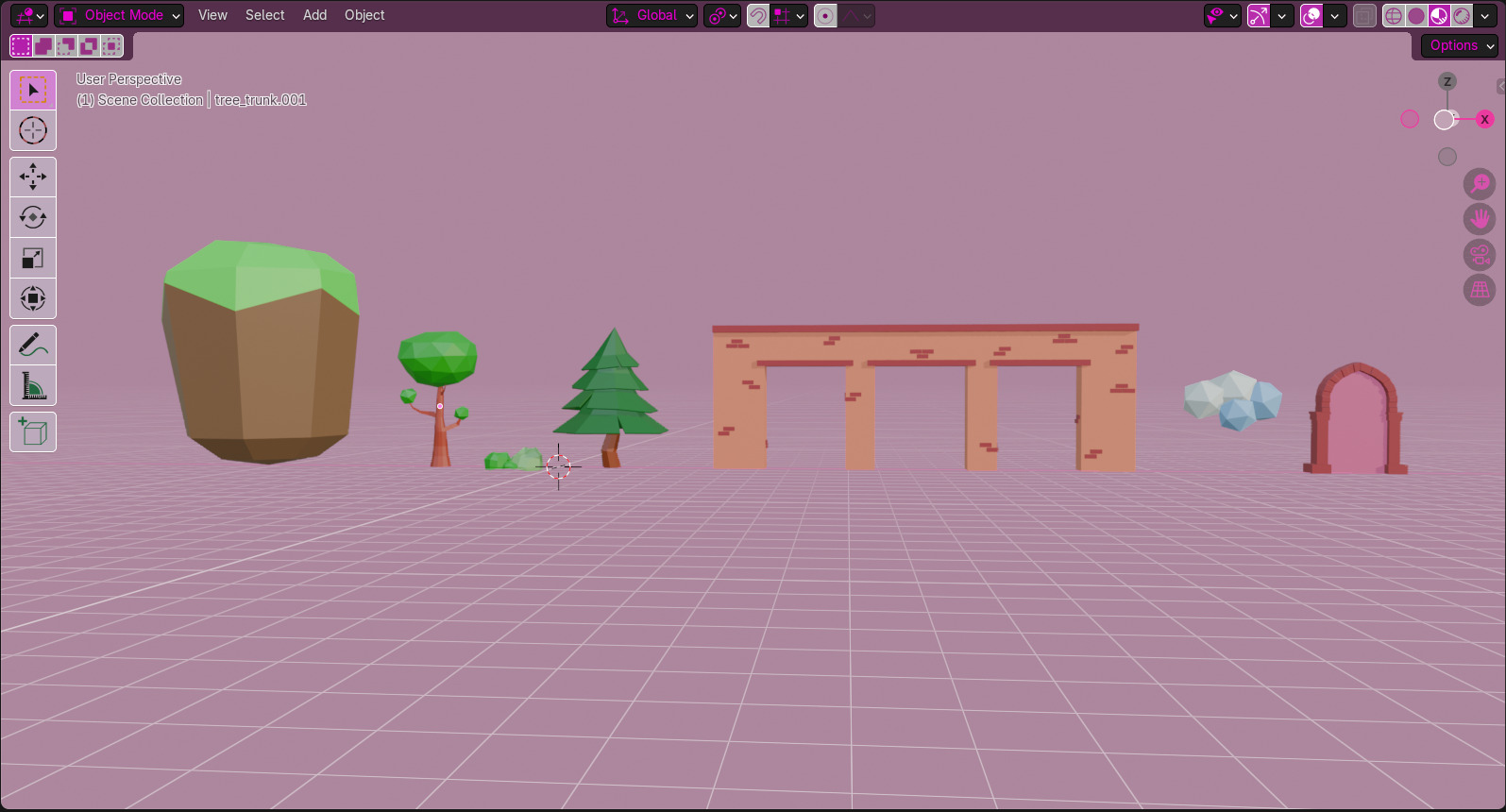 Floating Sky Island - Stylized Game Environment Asset Pack Low-poly 3D model_6