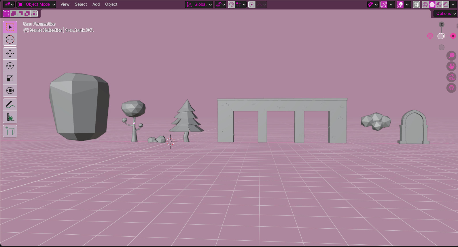 Floating Sky Island - Stylized Game Environment Asset Pack Low-poly 3D model_5