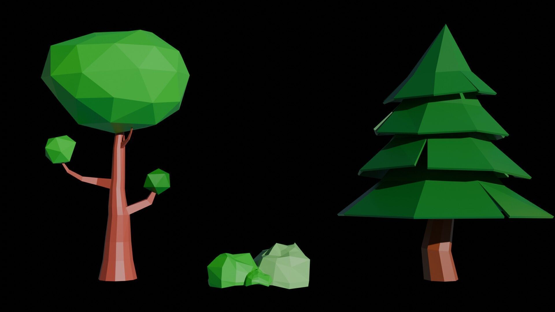 Floating Sky Island - Stylized Game Environment Asset Pack Low-poly 3D model_2