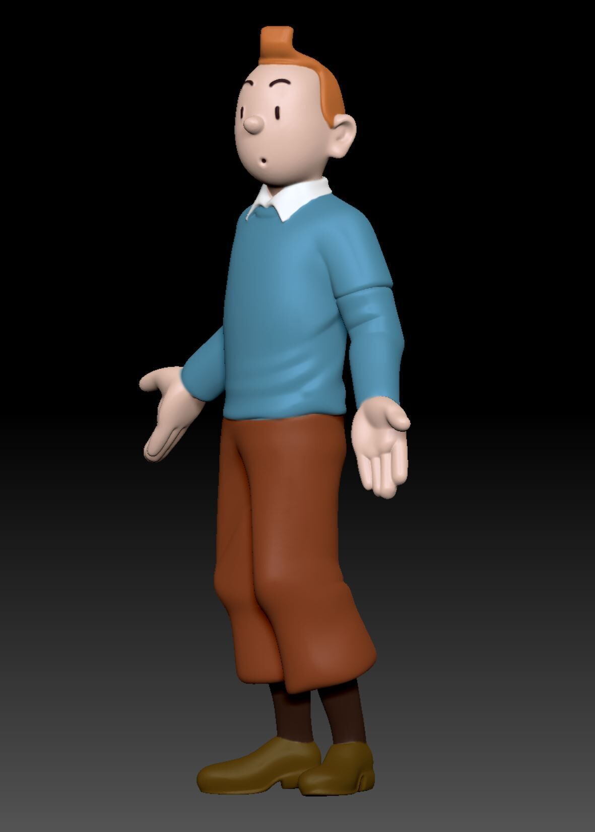Tintins adventure ready to 3D print figure 3D print model_1