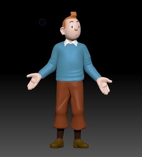 Tintins adventure ready to 3D print figure 3D print model