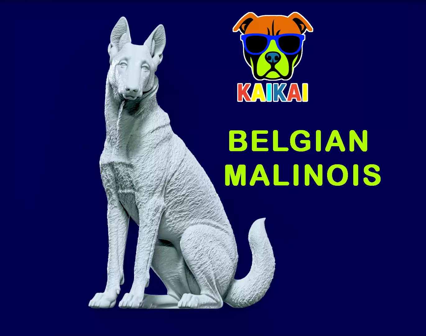 Malinois Sheepdog - Belgian Shepherd model - 3D print 3D print model_0