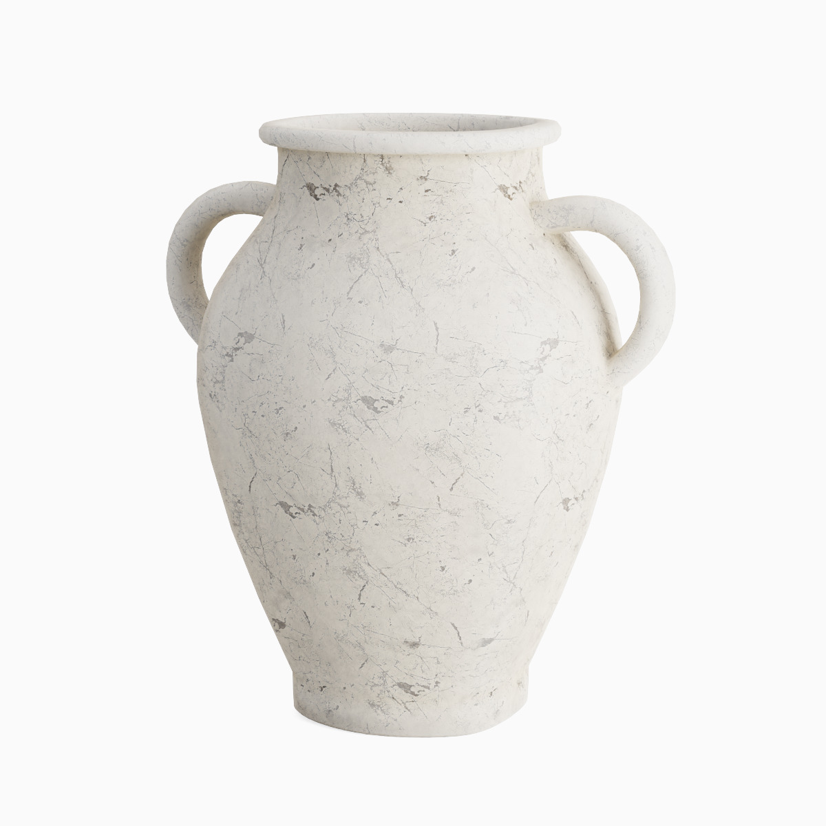 Antique Marble Garden Vase 01 Low-poly 3D model_3