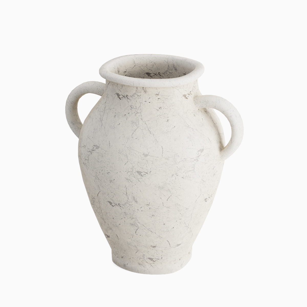 Antique Marble Garden Vase 01 Low-poly 3D model_5