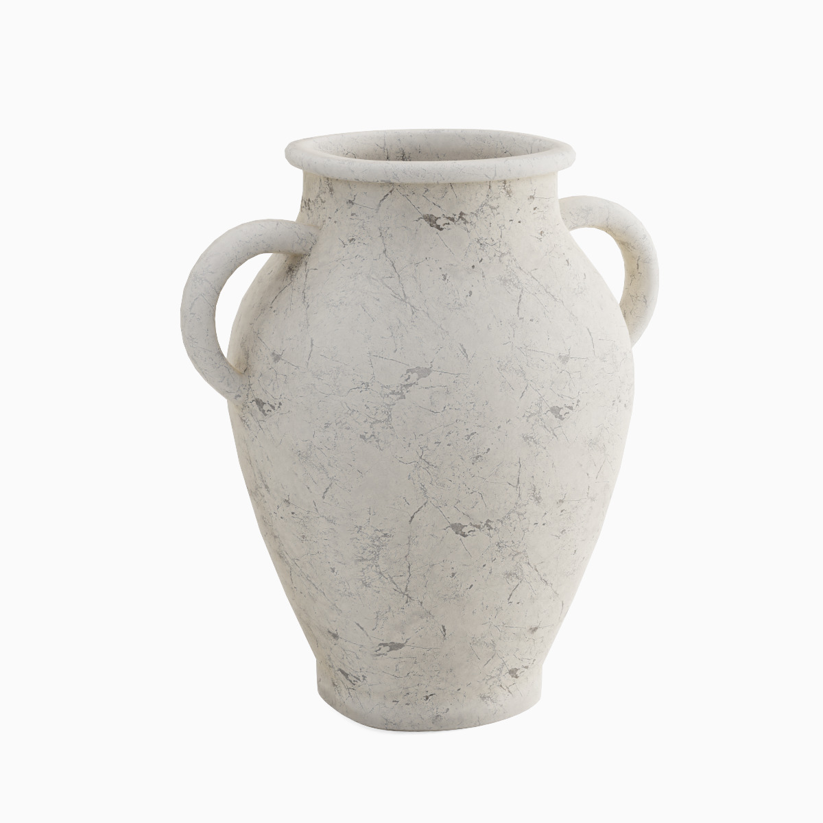 Antique Marble Garden Vase 01 Low-poly 3D model_2