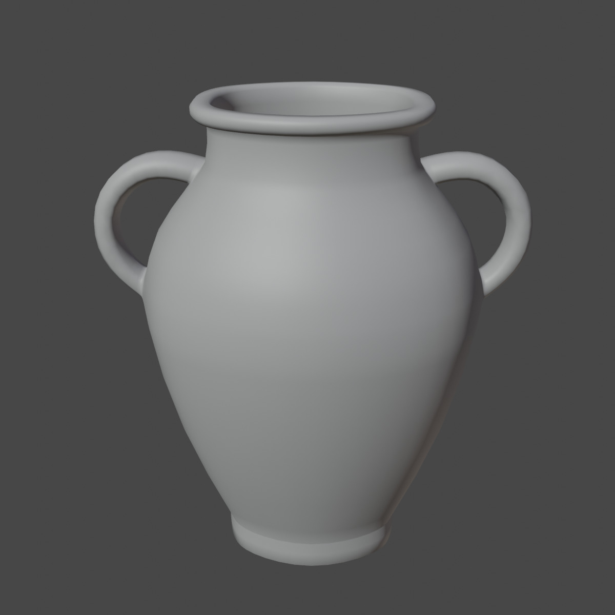 Antique Marble Garden Vase 01 Low-poly 3D model_8