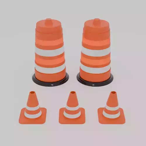 Construction work cones