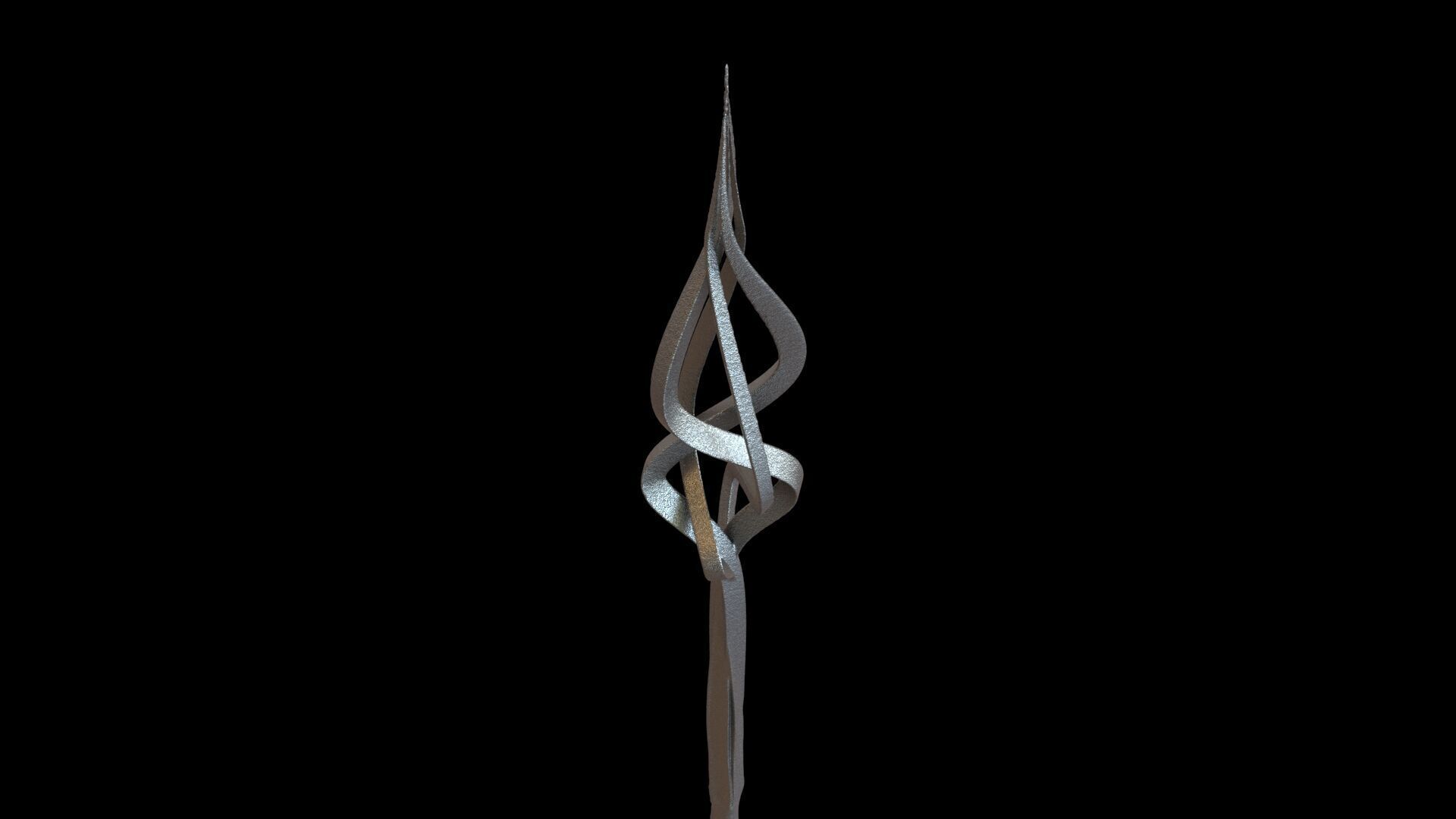 Fantasy Bow and Arrow Set High-poly and Game-Ready Low-poly 3D model_46