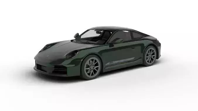 Porsche 911 Carrera T 2025 3d model