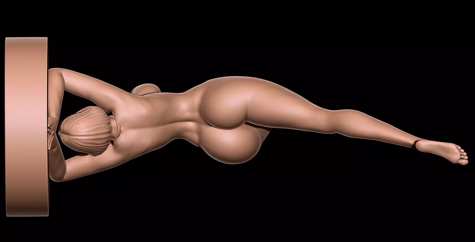 AESTHETIC NAKED WOMAN HANDSTAND PRINT MODEL 3D print model_0