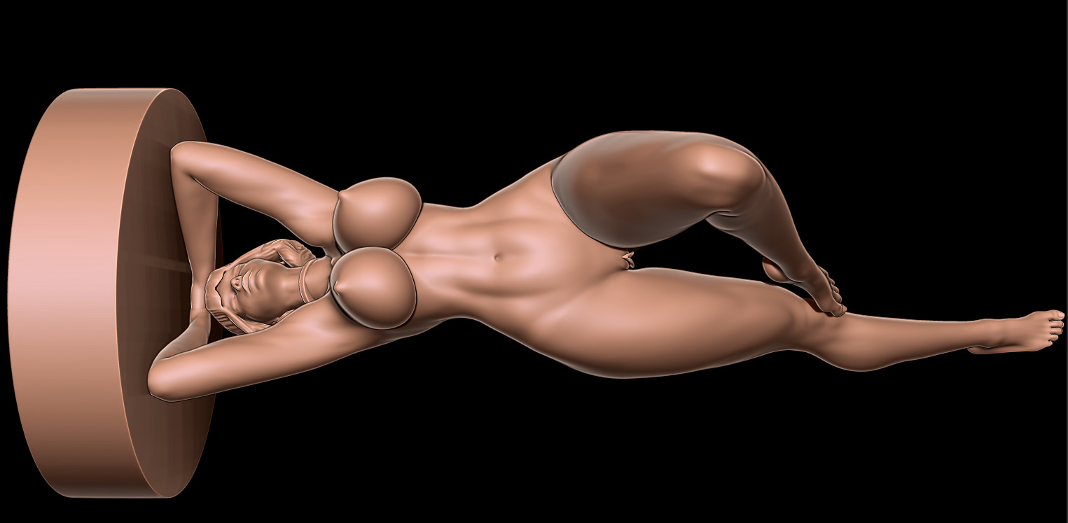 AESTHETIC NAKED WOMAN HANDSTAND PRINT MODEL 3D print model_11