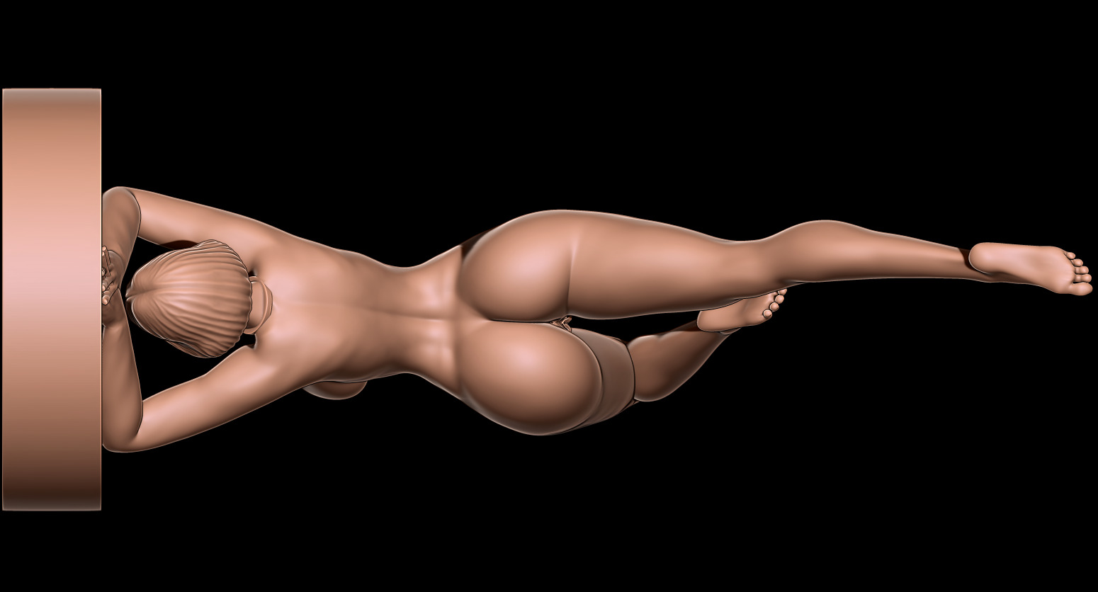 AESTHETIC NAKED WOMAN HANDSTAND PRINT MODEL 3D print model_12