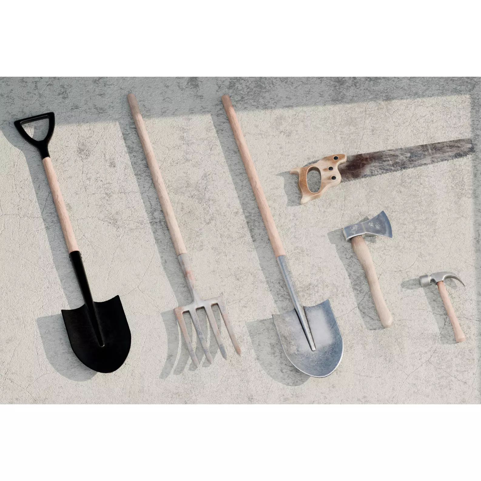 Tool Pack Low-poly 3D model_7