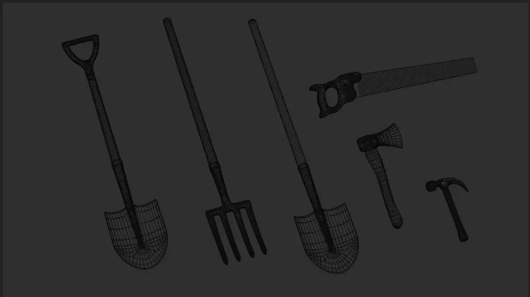 Tool Pack Low-poly 3D model_27