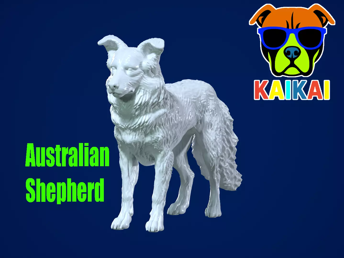 The Australian Shepherd - Australian Berger model - 3D print 3D print model_0