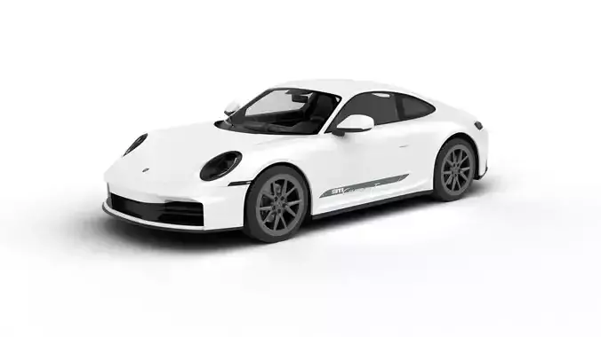 Porsche 911 Carrera T 2025 3d model 3D model