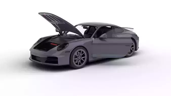 Porsche 911 Carrera T 2025 HQ 3d model