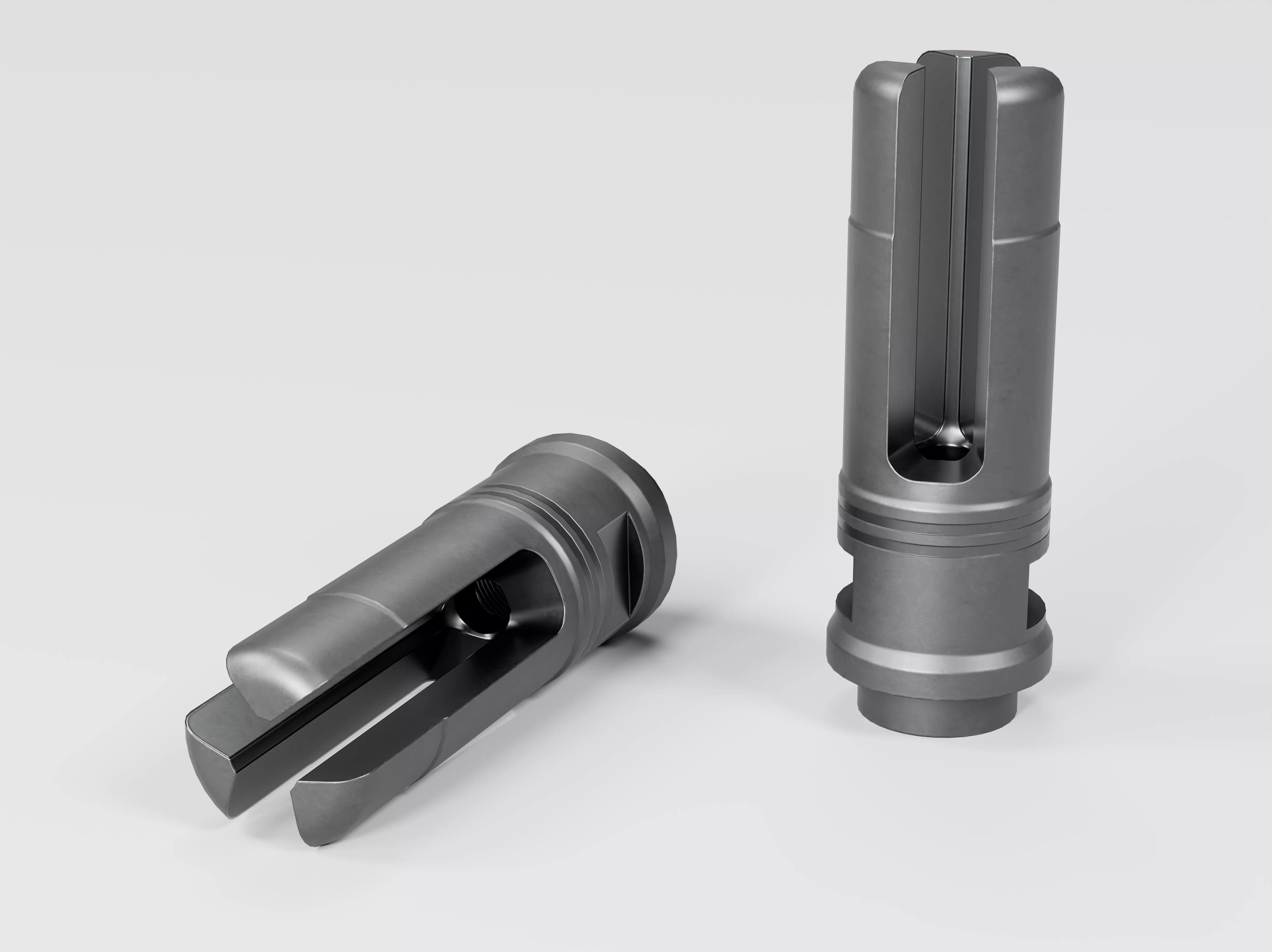 SOCOM 3 Prong Flash Hider Low-poly 3D model_0