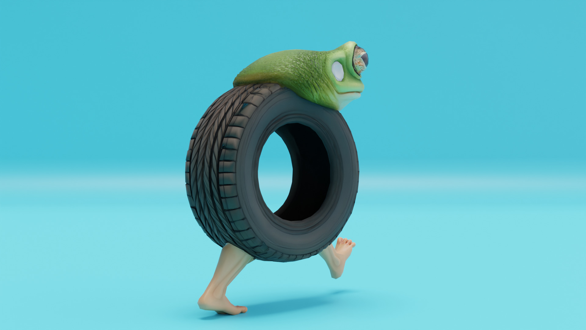 Boneca Ambalabu Italian brainrot Low Poly Character Low-poly 3D model_7