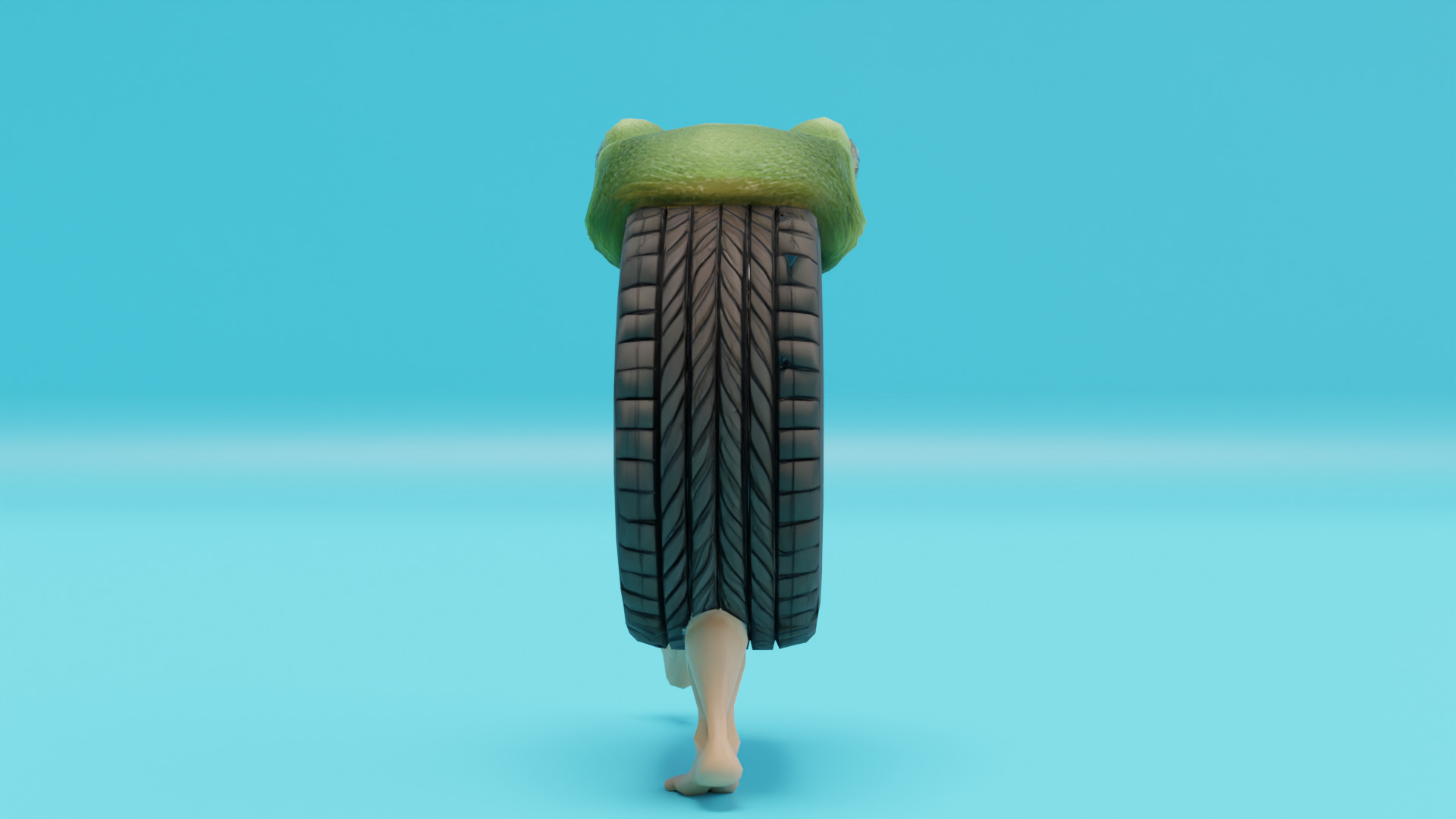 Boneca Ambalabu Italian brainrot Low Poly Character Low-poly 3D model_5