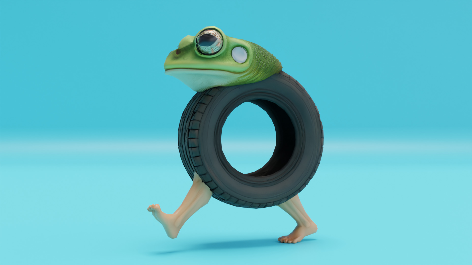 Boneca Ambalabu Italian brainrot Low Poly Character Low-poly 3D model_1