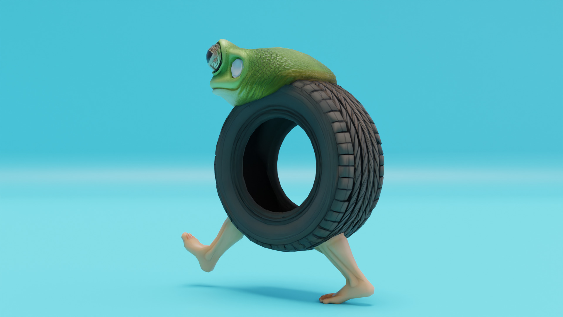 Boneca Ambalabu Italian brainrot Low Poly Character Low-poly 3D model_3