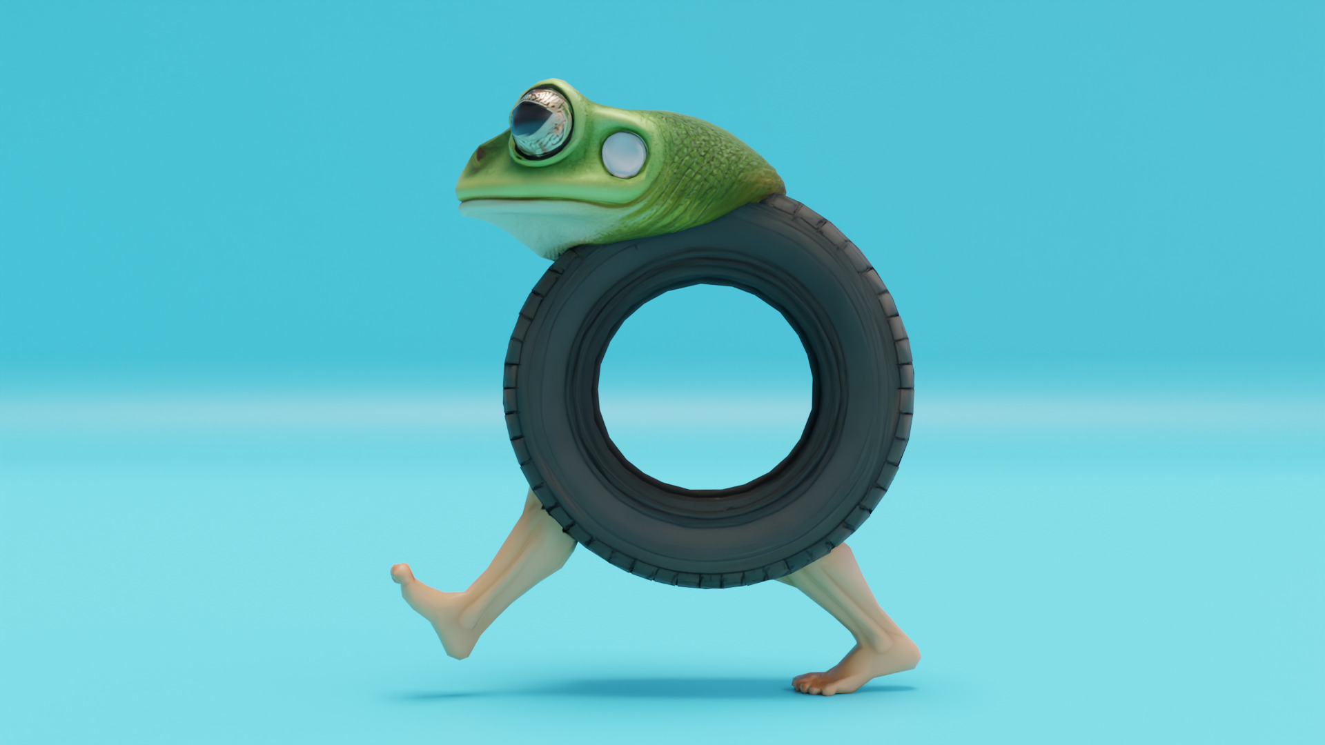 Boneca Ambalabu Italian brainrot Low Poly Character Low-poly 3D model_2