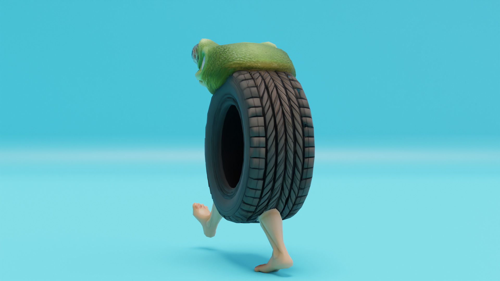 Boneca Ambalabu Italian brainrot Low Poly Character Low-poly 3D model_4