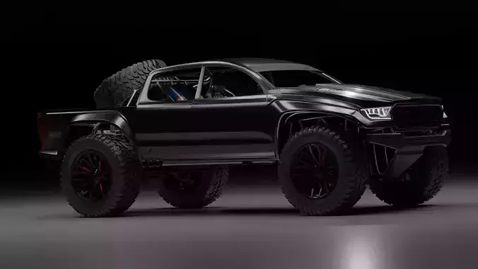 Off Road Truck Game Ready with Control Rig Unreal