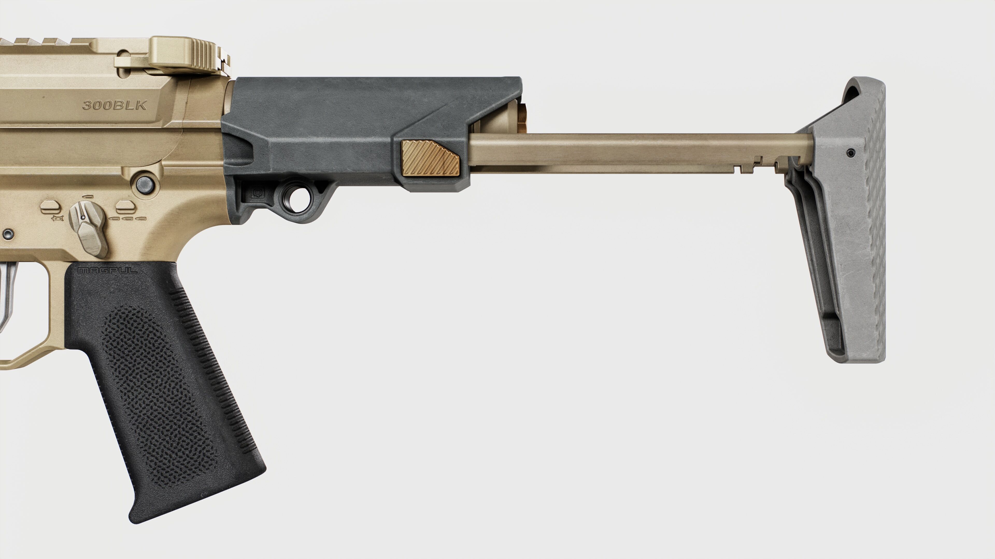 Q Honey Badger Rifle Low-poly 3D model_8