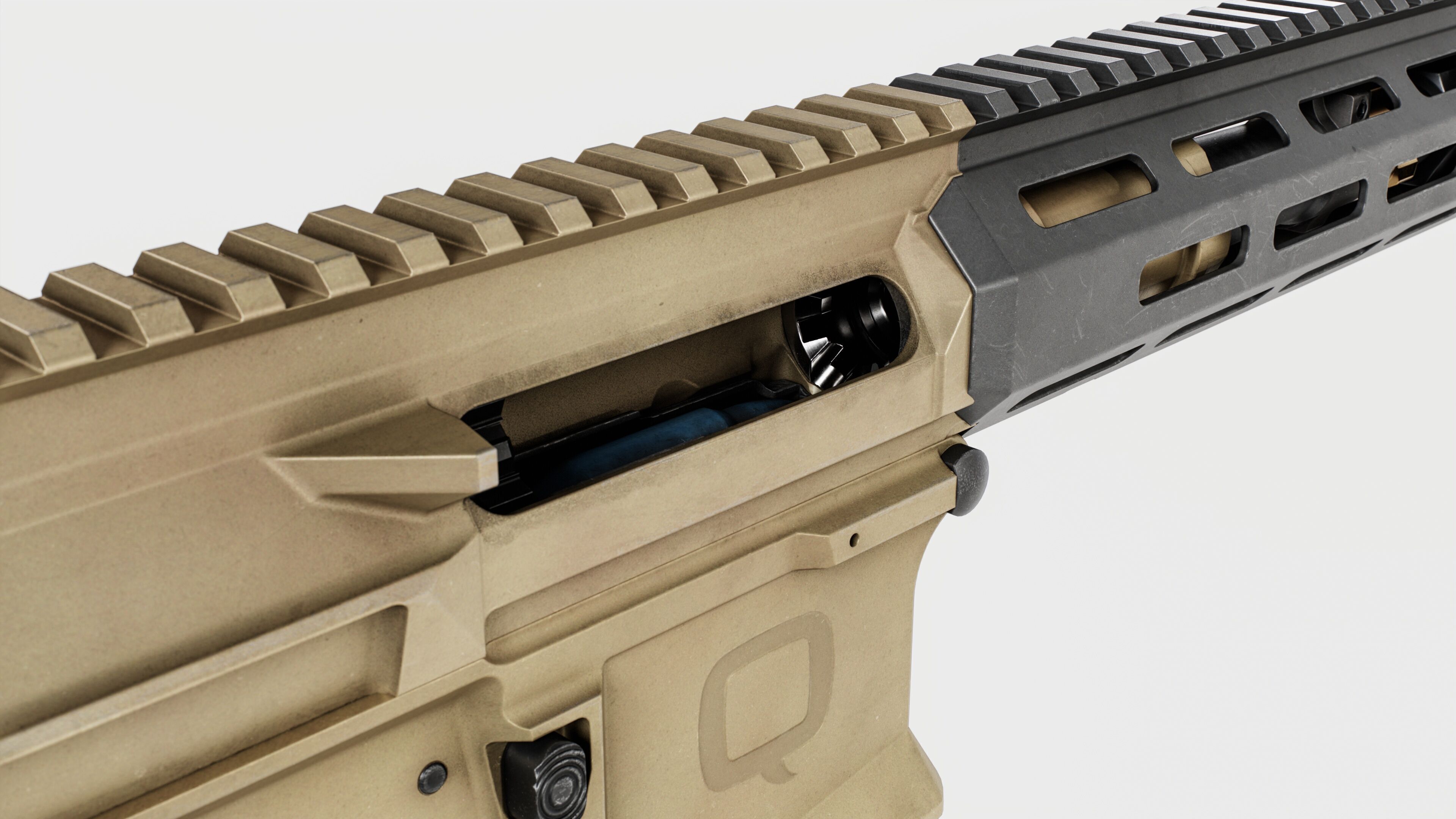 Q Honey Badger Rifle Low-poly 3D model_9