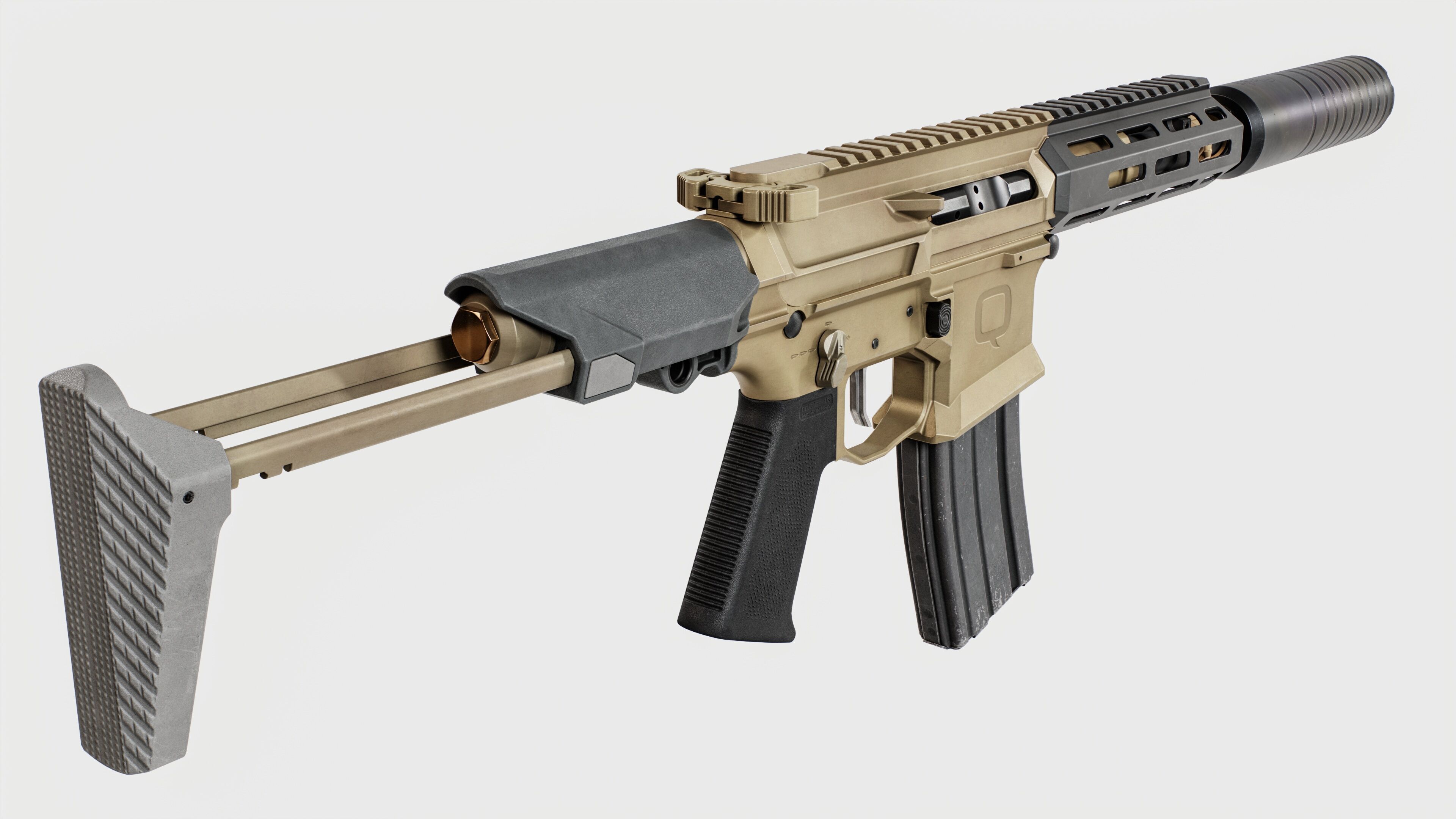 Q Honey Badger Rifle Low-poly 3D model_34