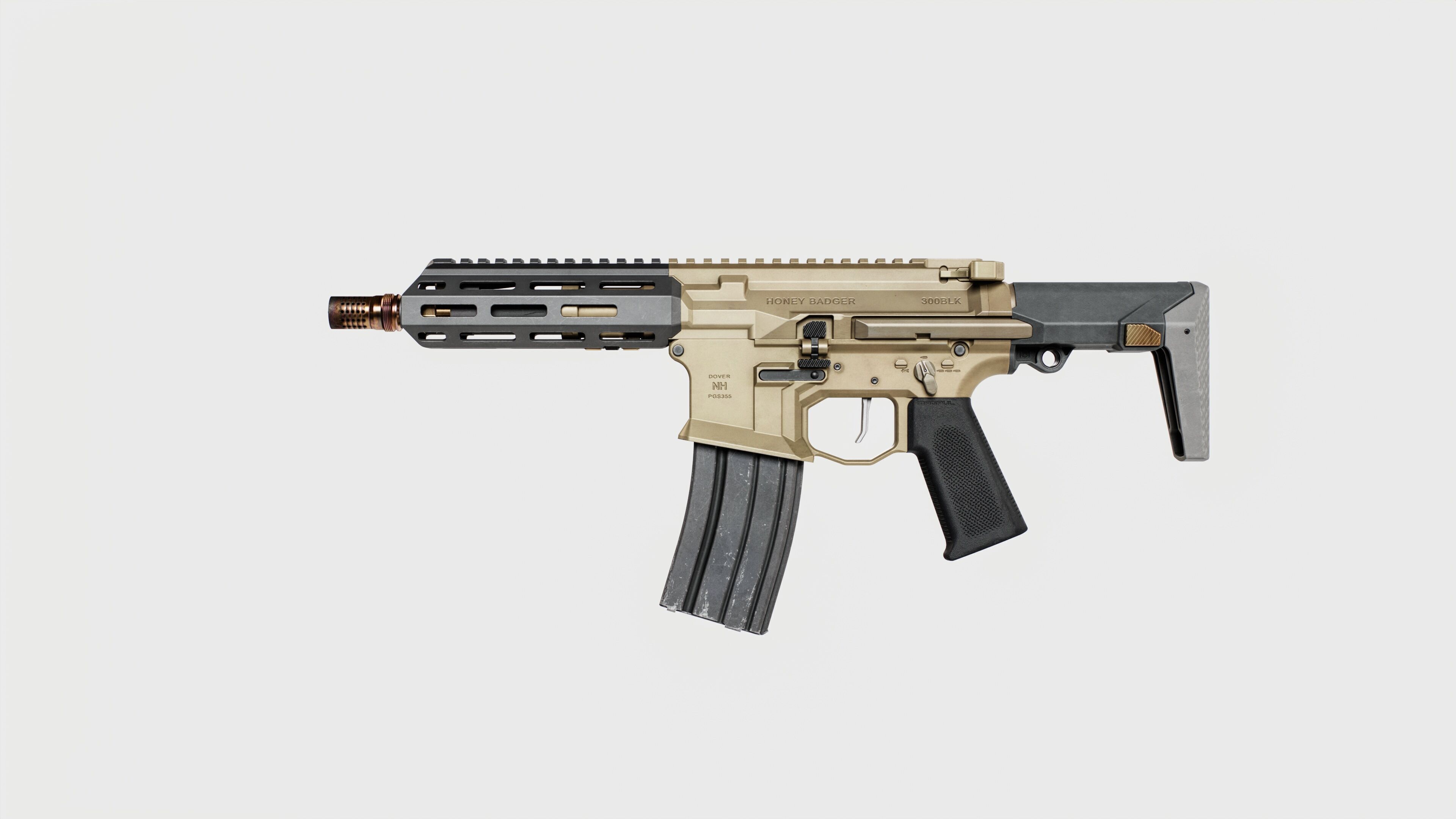 Q Honey Badger Rifle Low-poly 3D model_27