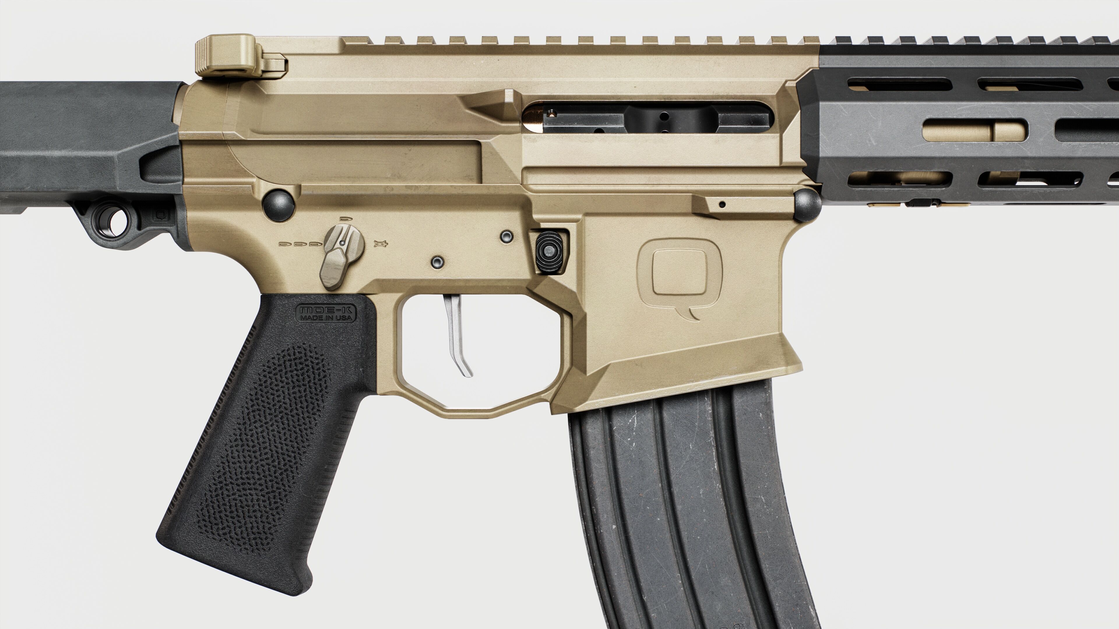 Q Honey Badger Rifle Low-poly 3D model_4