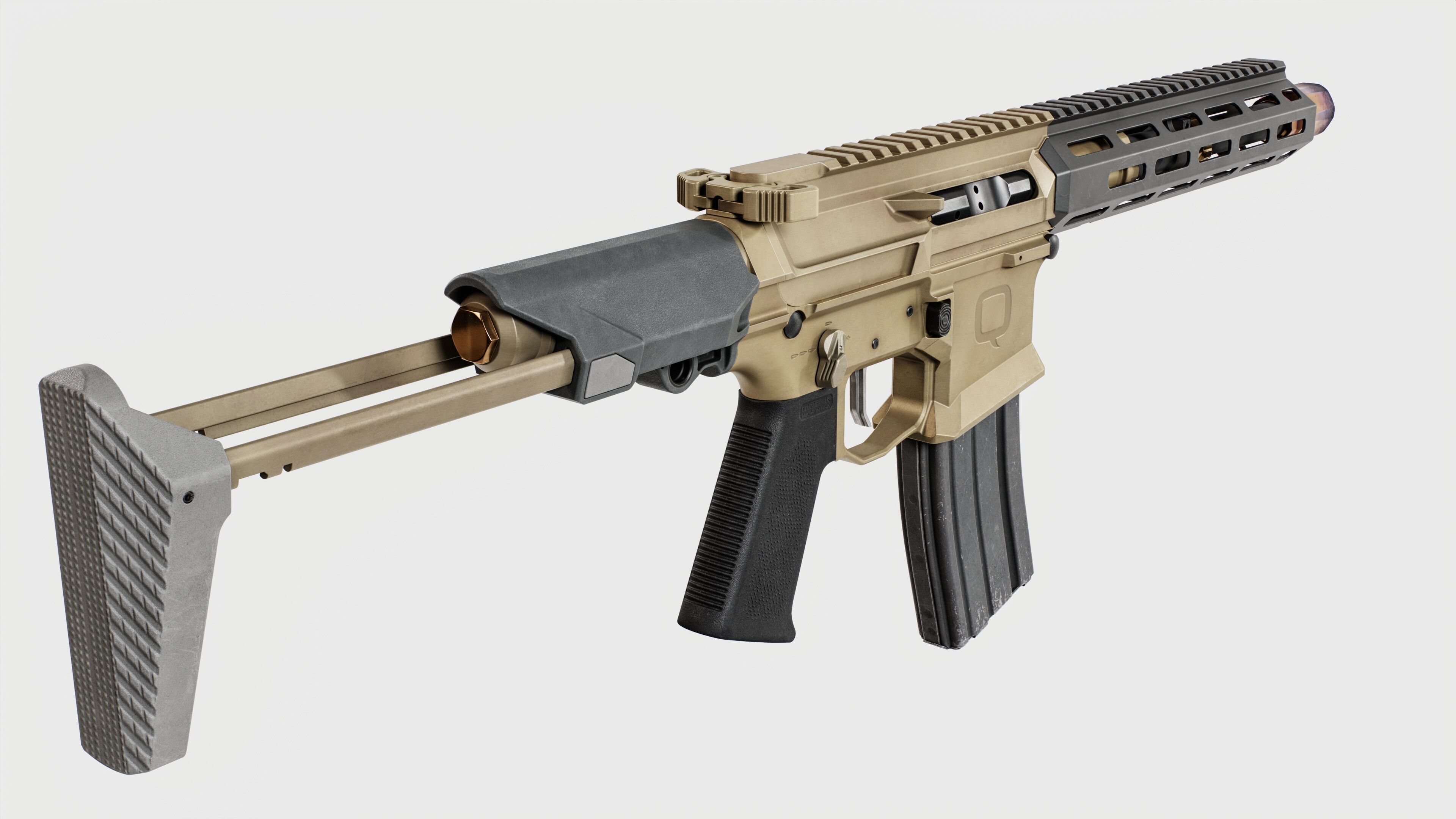 Q Honey Badger Rifle Low-poly 3D model_33