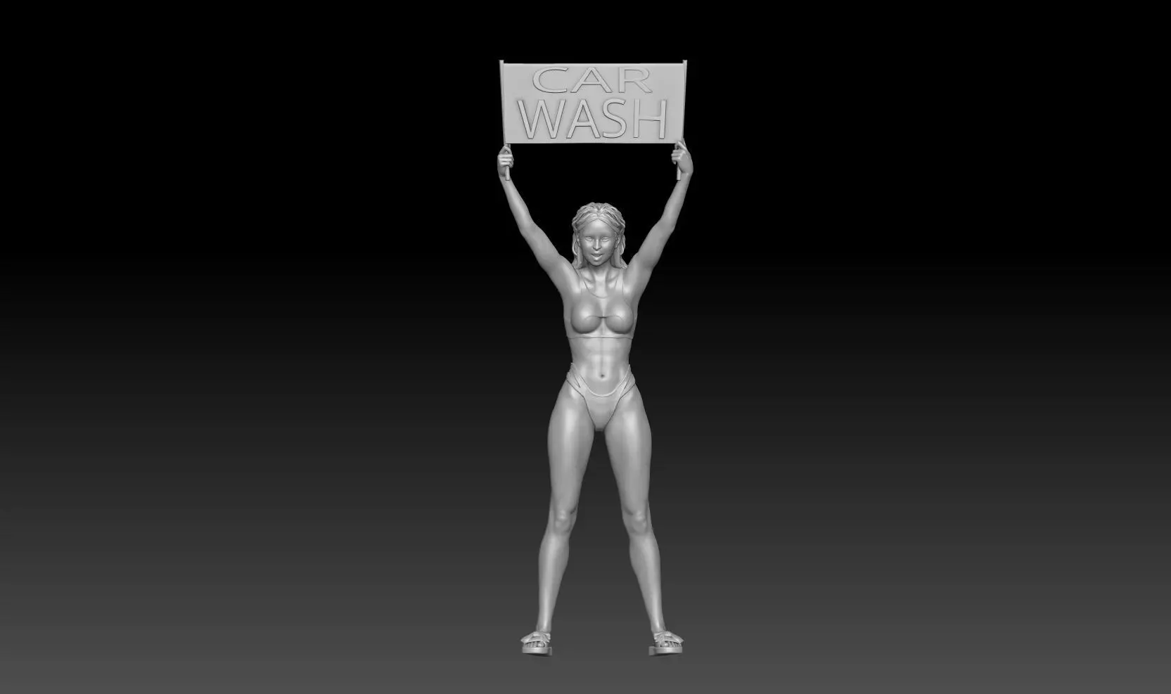 car wash girl 2025 2 3D print model
